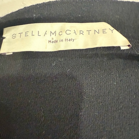 RARE Stella McCartney Embellished Metal plates 100% Lana Knit Cardigan Sz 42 (M - Picture 5 of 9